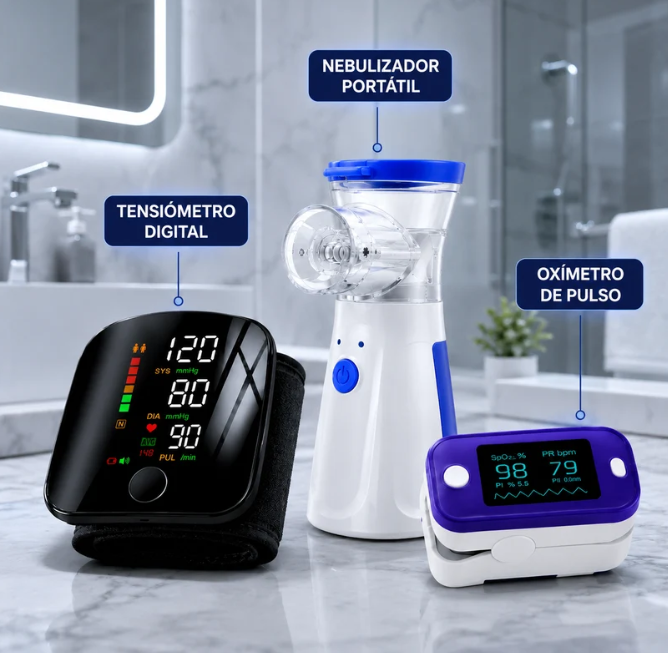 ¡OFERTA CYBER DAY! ⚡️ - Kit Tensiómetro + Oxímetro + Nebulizador de Regalo
