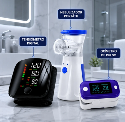¡OFERTA CYBER DAY! ⚡️ - Kit Tensiómetro + Oxímetro + Nebulizador de Regalo
